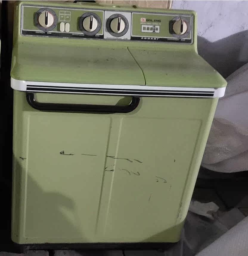 70-80 年代老式怀旧复古二手洗衣机老旧物件摆件橱窗装饰道具古董